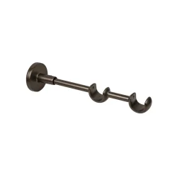 Supporto bastone tenda doppio Ø 2 x L 20 cm bronzo