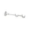 Supporto bastone tenda doppio Ø 2 x L 20 cm avorio/oro