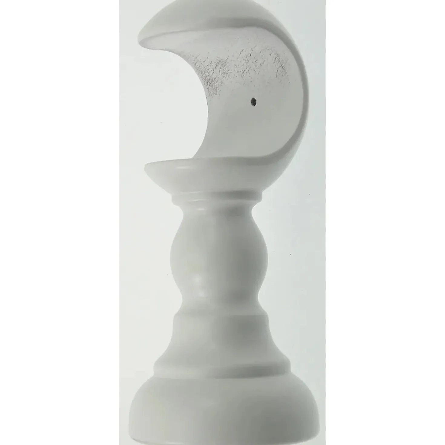 Supporto bastone tenda in legno aperto Ø 3,5 x 14 cm bianco 2 pz