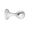 Supporto bastone tenda monoblocco chiuso bianco Ø 20 mm