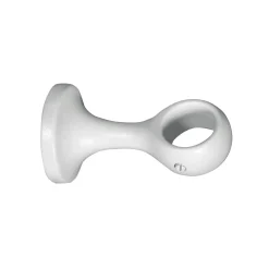 Supporto bastone tenda monoblocco chiuso bianco Ø 20 mm