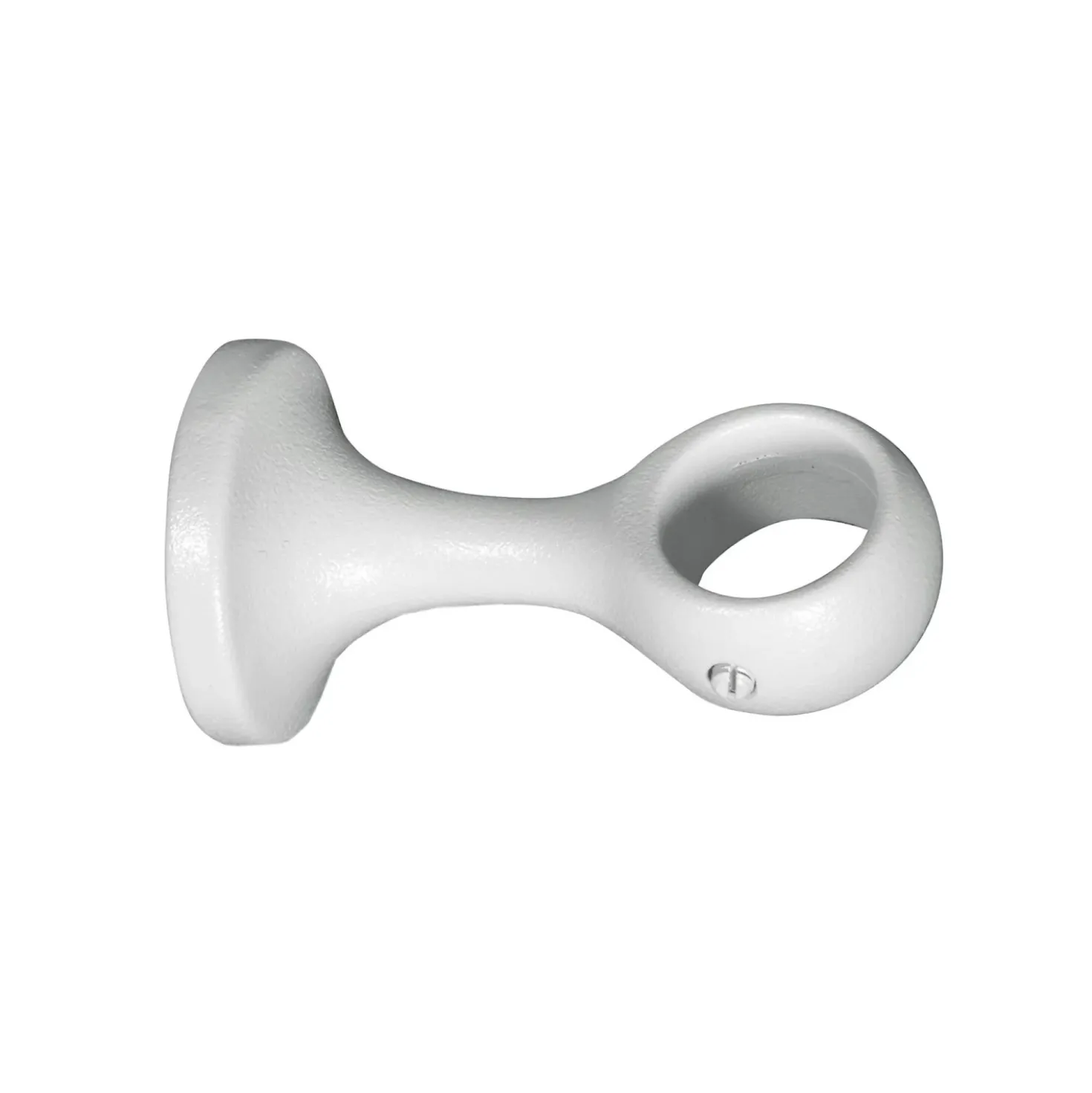 Supporto bastone tenda monoblocco chiuso bianco Ø 20 mm