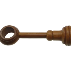 Supporto bastone tenda regolabile Ø 3,5 x L 13,5-21,5 cm ciliegio