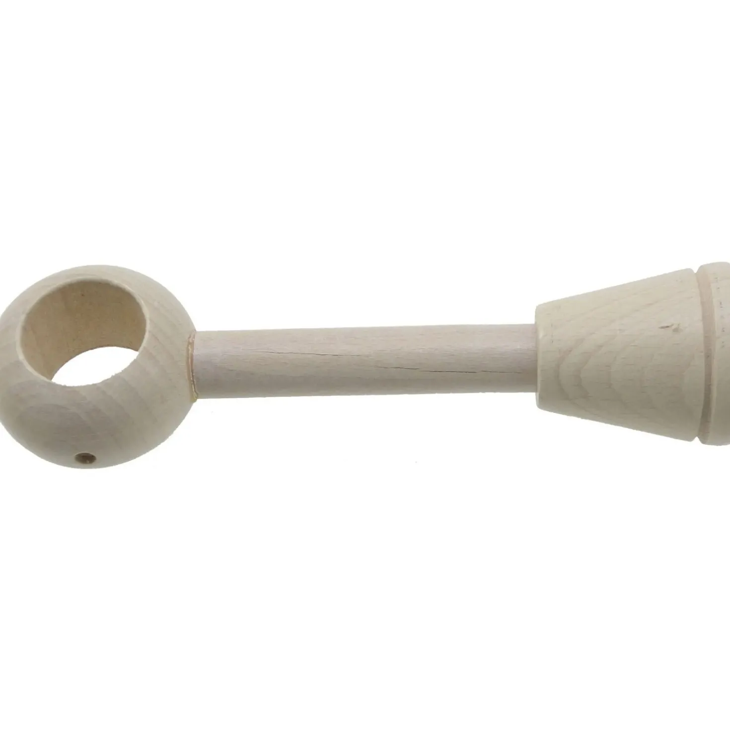 Supporto bastone tenda regolabile Ø 2,8 x L 9,5-17,5 cm bianco antico