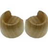 Supporto bastone tenda Rosetta Ø 2,8 x L 4 cm naturale 2 pz