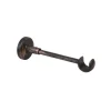Supporto bastone tenda singolo Ø 2 x L 16 cm nero/rame