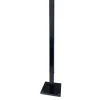 Supporto in acciaio per palo 11x11x50 cm nero