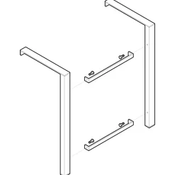 Supporto in ferro per lavello Stoccarda 67x41x33 cm
