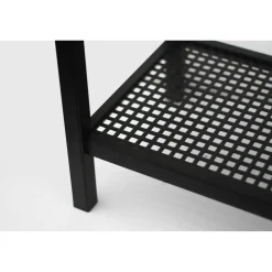 Supporto in metallo per lavello da esterno Madrid 33x44x74,5 cm nero