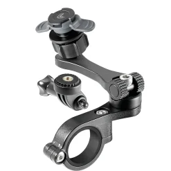 Supporto per manubrio bici e moto Titan Combo Pro alta resistenza nero