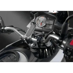 Supporto per manubrio bici e moto Titan Combo Pro alta resistenza nero