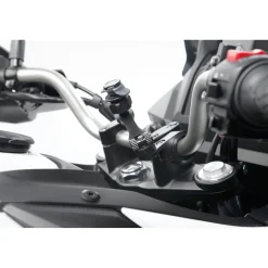Supporto per manubrio bici e moto Titan Combo Pro alta resistenza nero