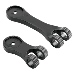 Supporto per manubrio bici e moto Titan Combo Pro alta resistenza nero