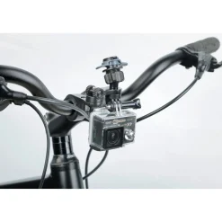 Supporto per manubrio bici e moto Titan Combo Pro alta resistenza nero