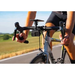 Supporto per manubrio bici e moto Titan Combo Pro alta resistenza nero