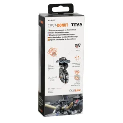 Supporto per manubrio bici e moto Titan Donut alta resistenza nero