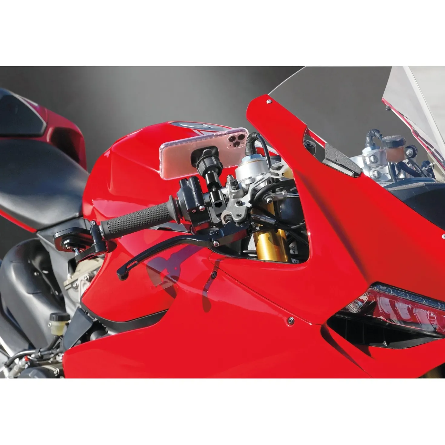 Supporto per manubrio bici e moto Titan Donut alta resistenza nero