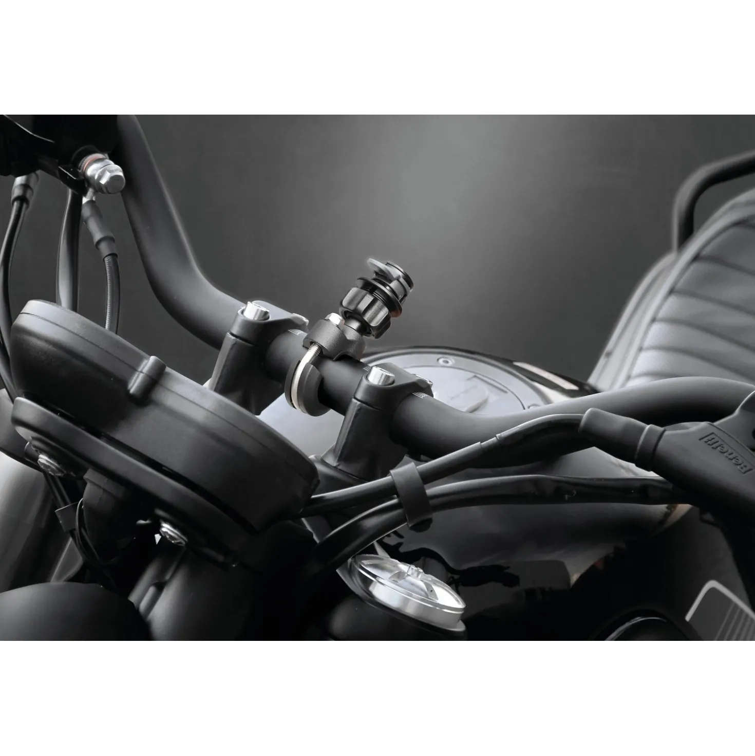 Supporto per manubrio bici e moto Titan U Type Pro nero/grigio