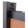 Supporto per palo a L blocco pannello superiore 2x2x5 cm nero