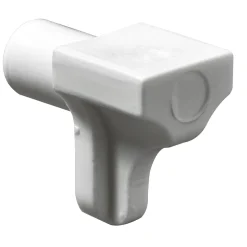 Supporto per ripiani plastica 6 mm bianco