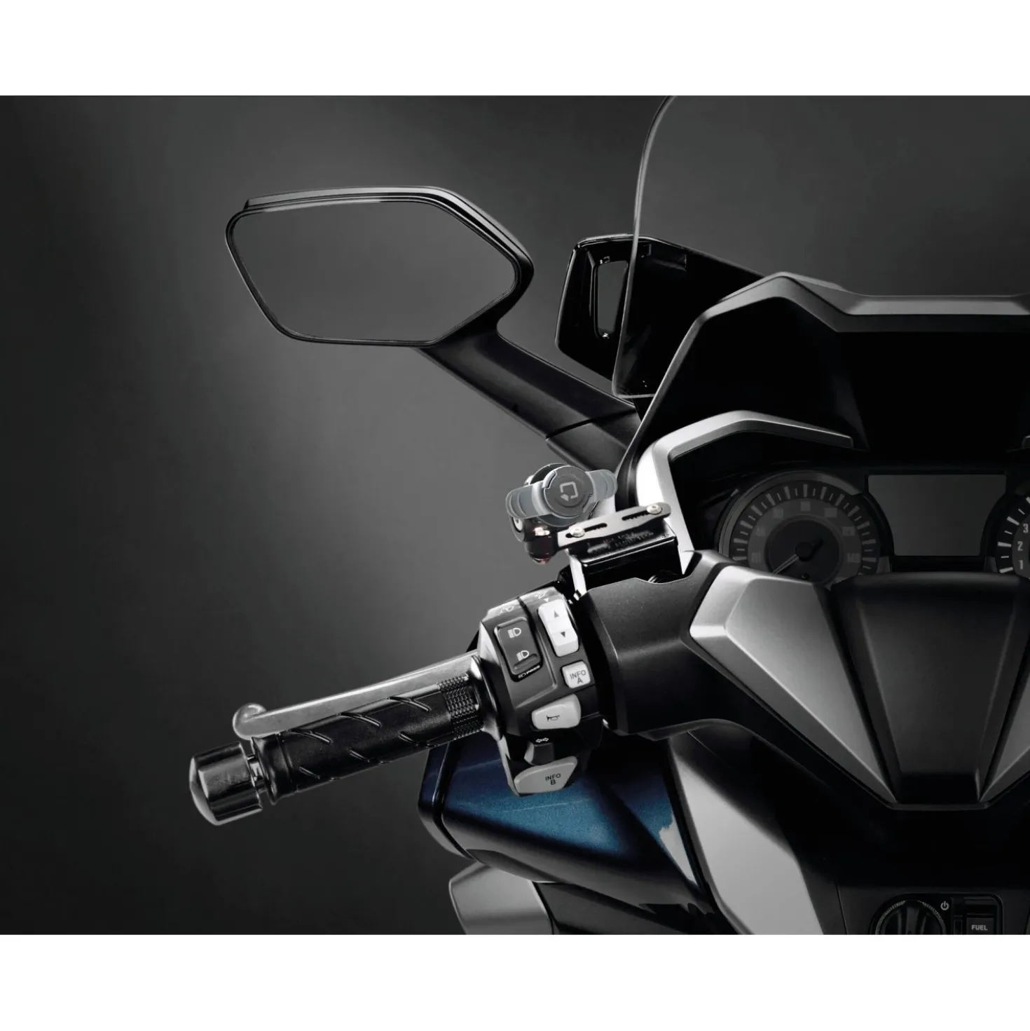 Supporto per vaschetta olio freni e frizione Titan Brake nero/grigio