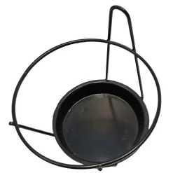 Supporto per vaso singolo con sottovaso a muro Ø 15 cm