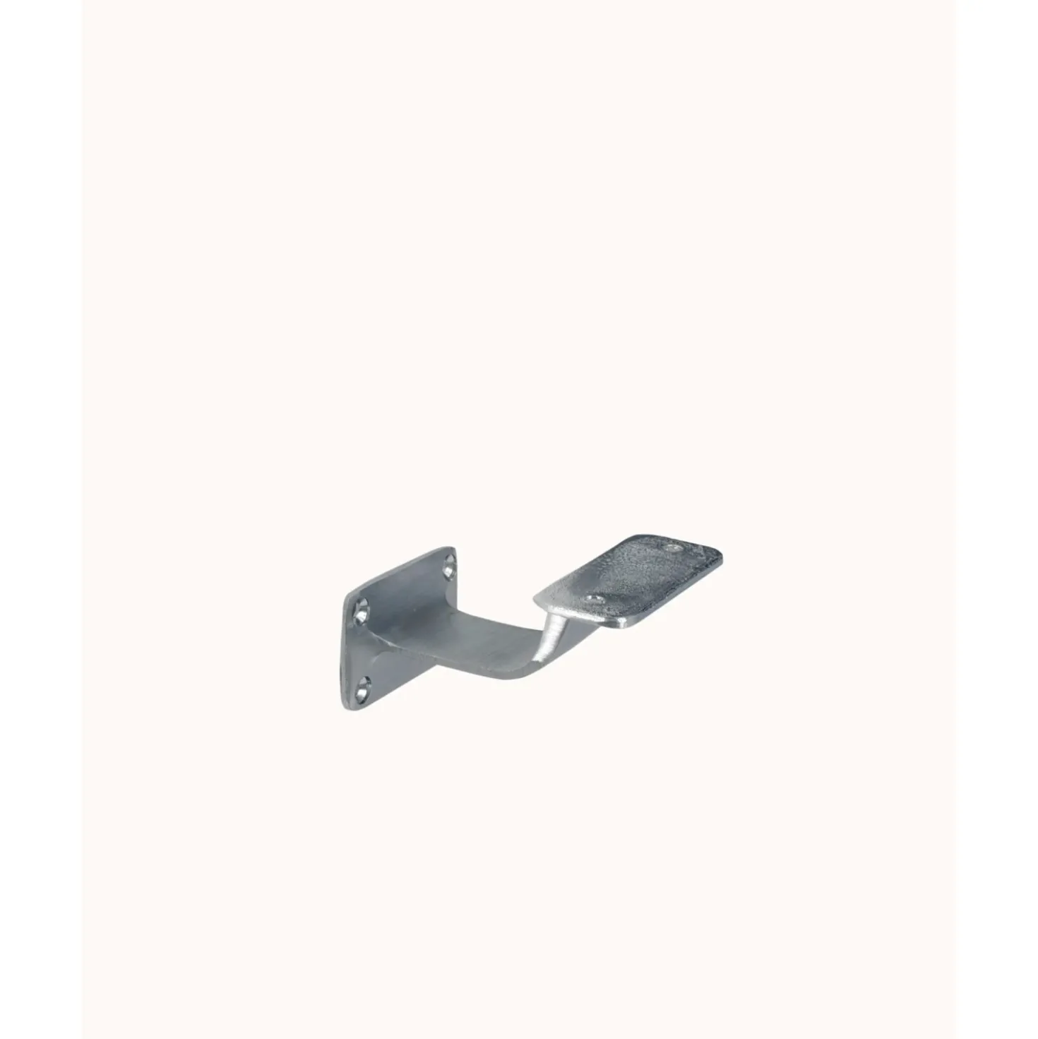Supporto squadrato corrimano base piana in ottone bronzato