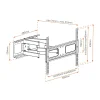Supporto TV a muro due bracci 42 - 55 "