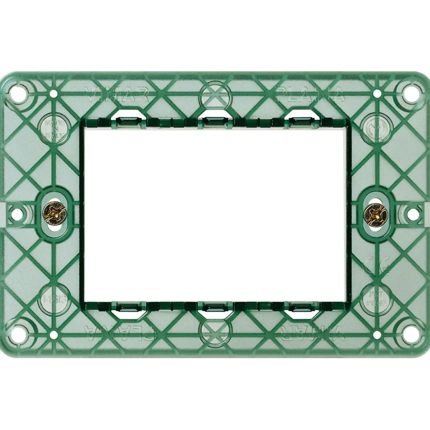 Supporto Vimar per scatole 3 moduli + viti