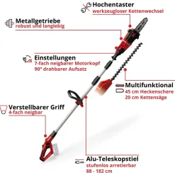 Svettatoio mulifunzione a batteria EINHELL GE-HC 18 Li t - Solo corpo macchina