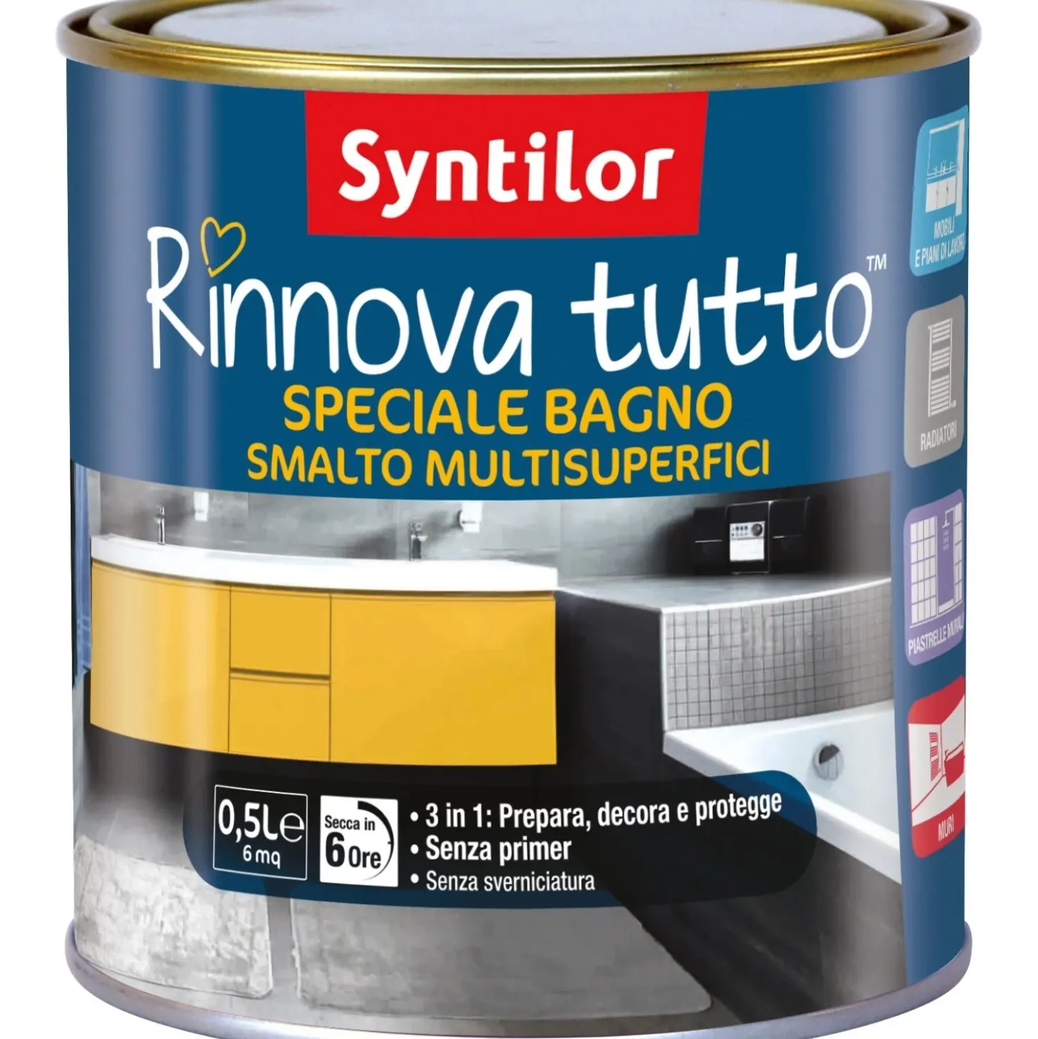 Syntilor Smalto all`acqua Rinnova tutto Speciale bagno pietra naturale 0,5 l