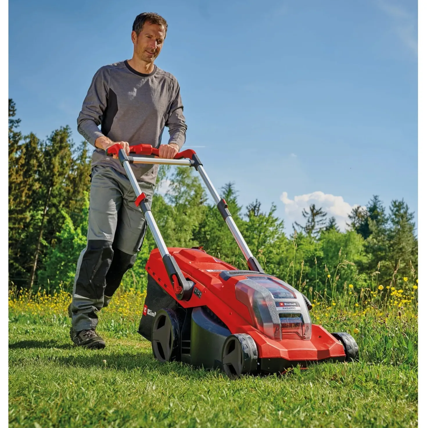 Tagliaerba a batteria Rasarro 36/42 Einhell 36 V 2x5,2Ah L taglio 42 cm