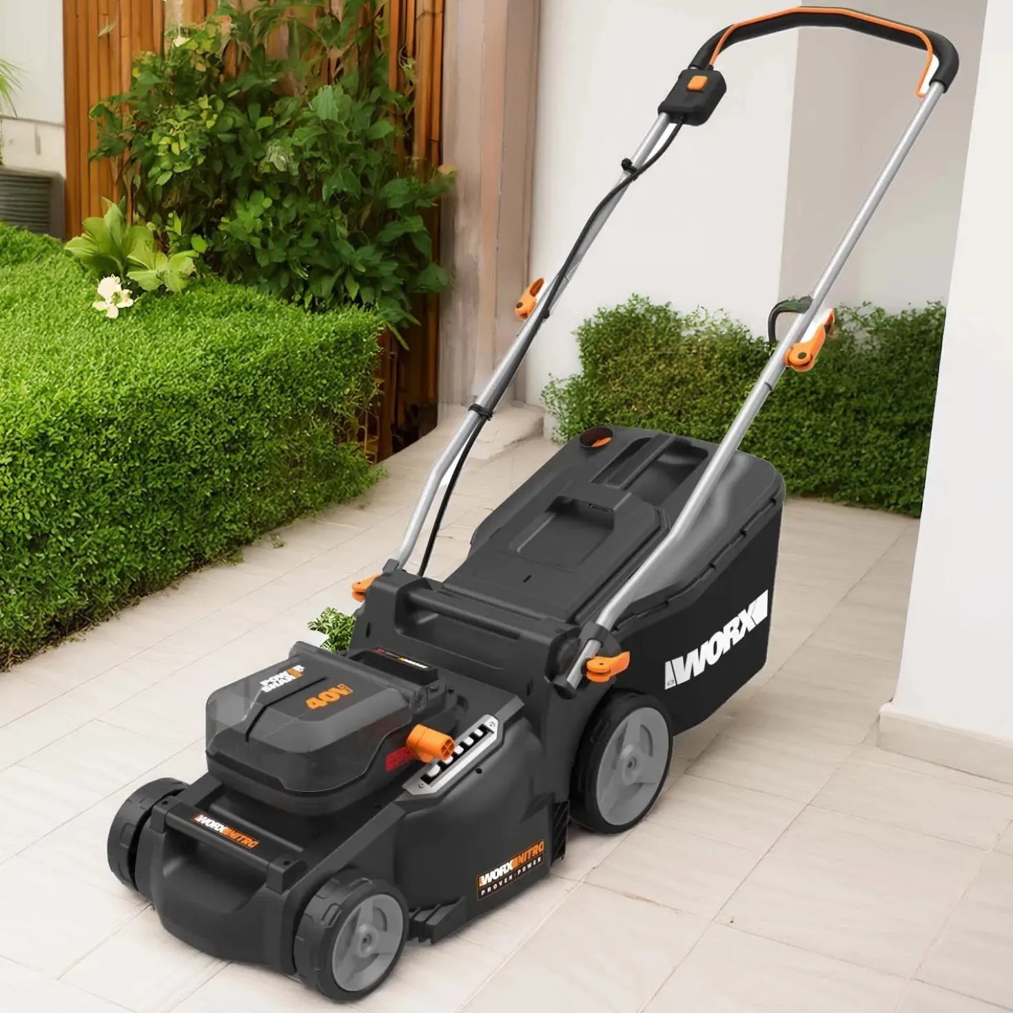 Tagliaerba a batteria Worx 2-in-1 WG737E Nitro 40 V L max taglio 70 mm
