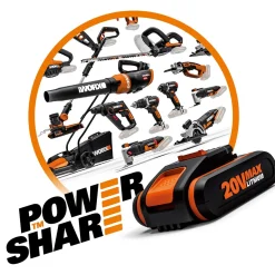 Tagliasiepi a batteria Worx 40 V - Solo corpo macchina