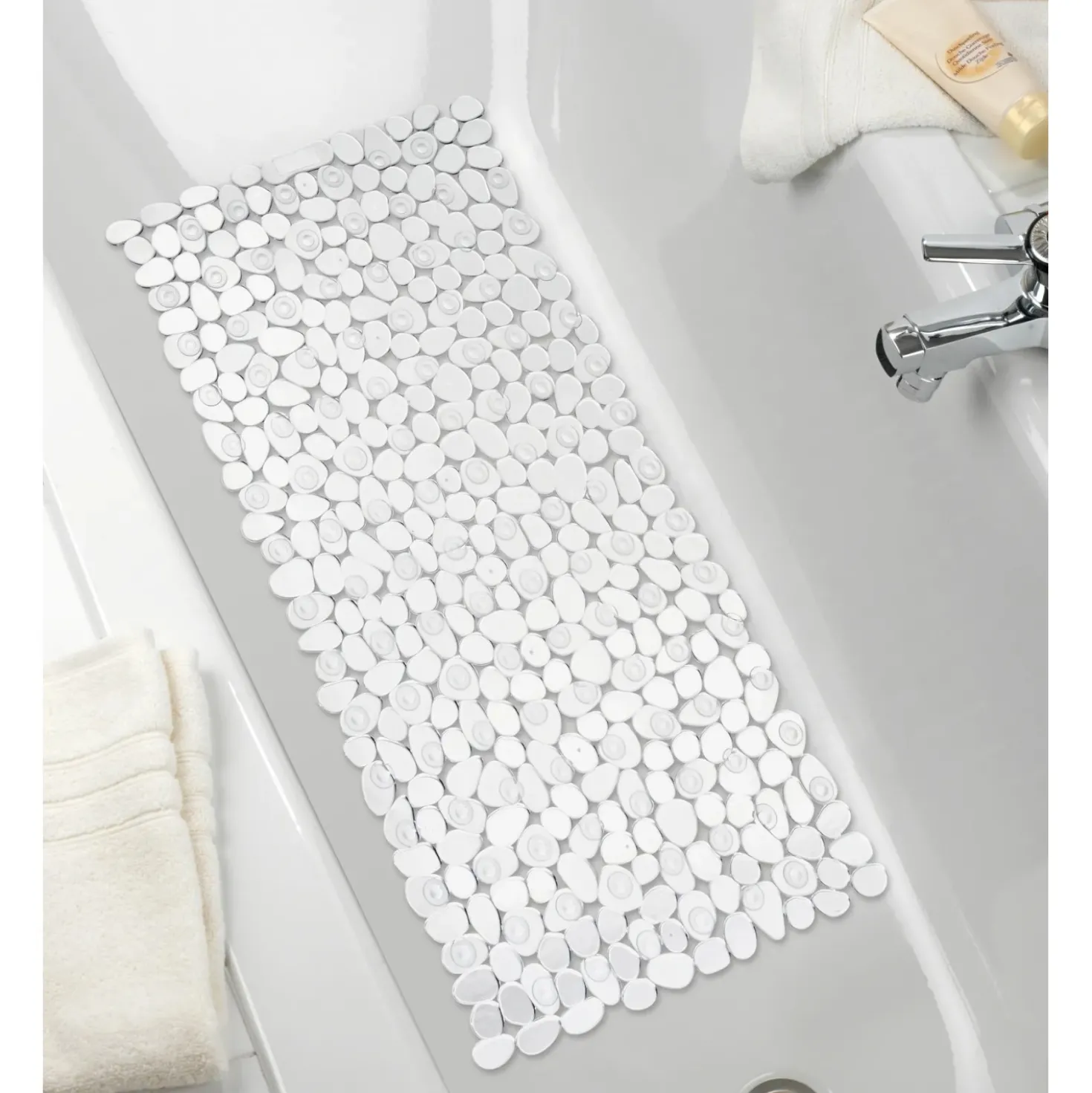 Tappetino antiscivolo vasca Paradise 71x36 cm trasparente