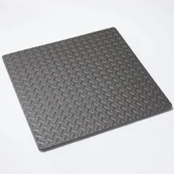 Tappeto ammortizzatore di gomma 62x62x1,2 cm grigio