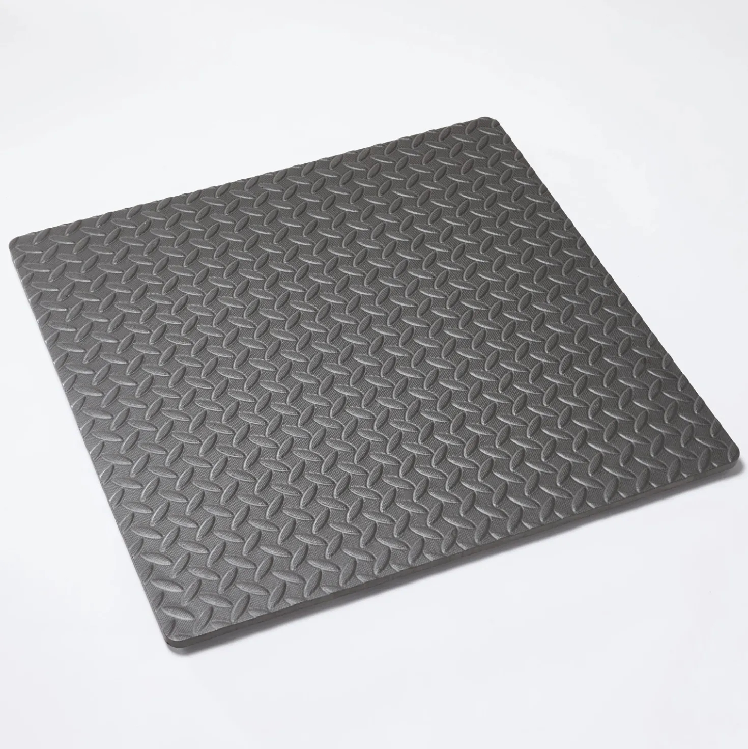 Tappeto ammortizzatore di gomma 62x62x1,2 cm grigio