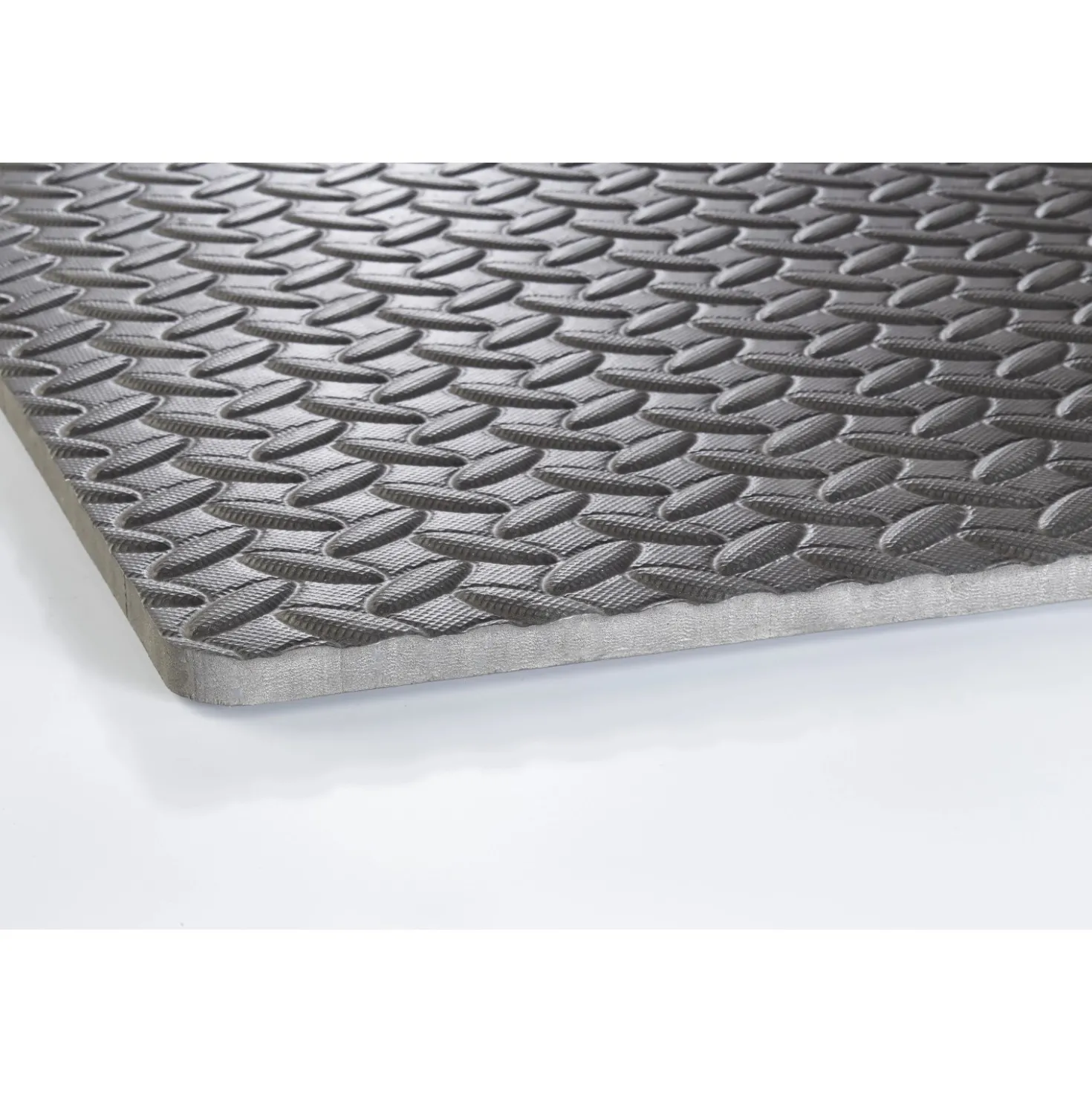 Tappeto ammortizzatore di gomma 62x62x1,2 cm grigio