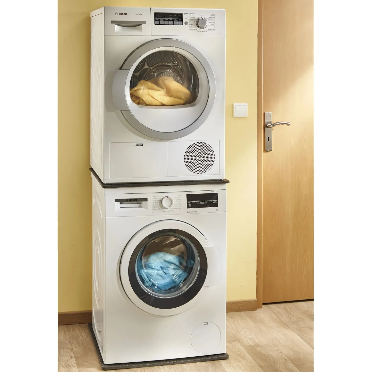 Tappeto ammortizzatore di gomma 62x62x1,2 cm grigio