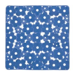 Tappeto antiscivolo doccia Margherita azzurro
