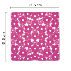 Tappeto antiscivolo doccia Margherita fucsia