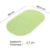 Tappeto antiscivolo vasca Solid verde trasparente