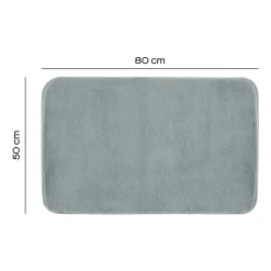 Tappeto bagno Fuzzy 50x80 cm grigio