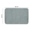 Tappeto bagno Fuzzy 40x60 cm grigio