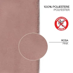 Tappeto bagno Fuzzy 40x60 cm rosa