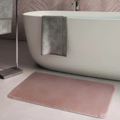 Tappeto bagno Fuzzy 40x60 cm rosa