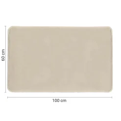 Tappeto bagno Fuzzy 100x60 cm tortora chiaro