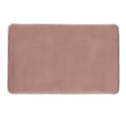 Tappeto bagno Fuzzy 100x60 cm rosa