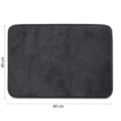 Tappeto bagno Fuzzy 40x60 cm nero