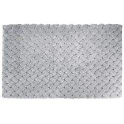 Tappeto bagno Intreccio 60x100 cm color ghiaccio